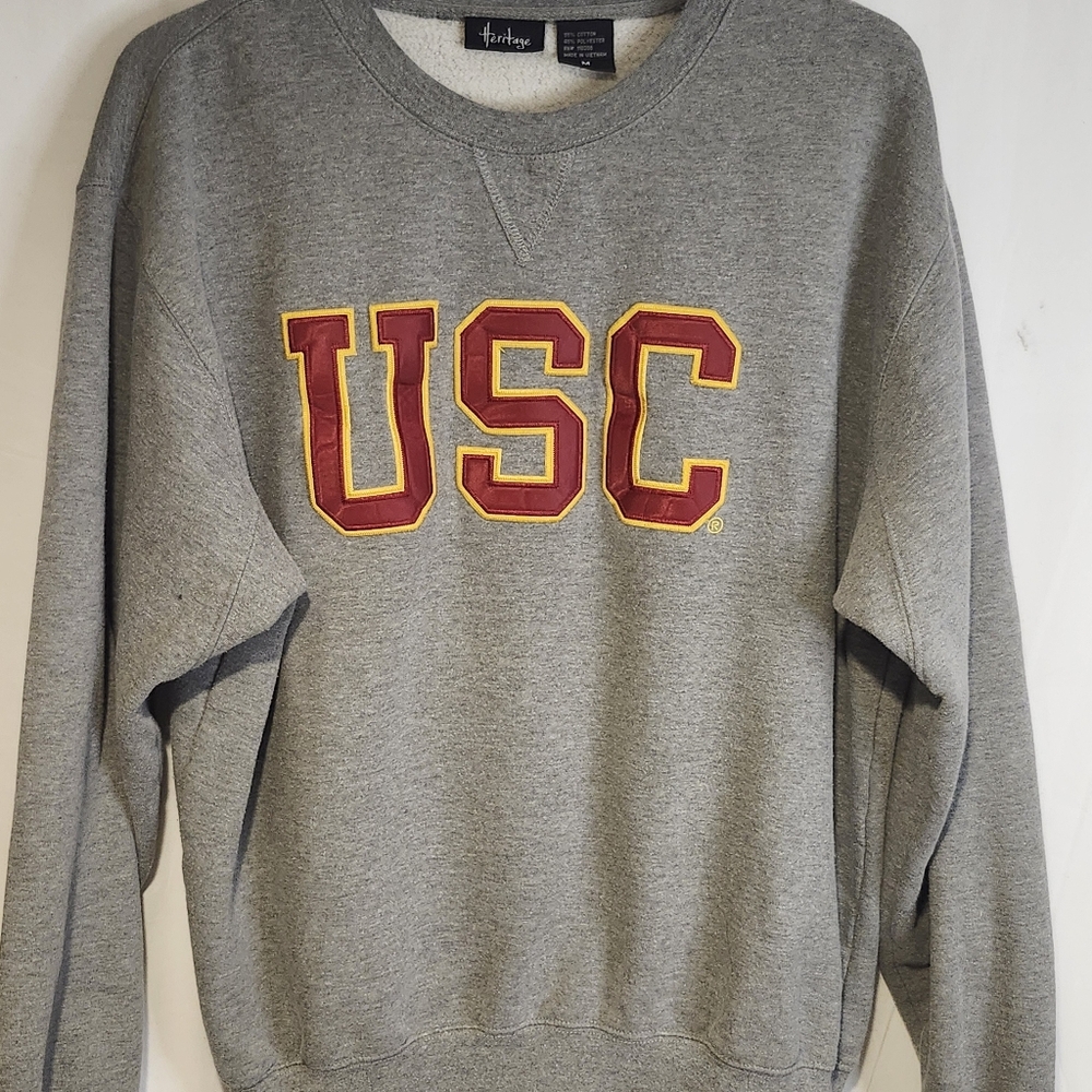 USC Trogans Heritage Pullover Size M Fleece Mens College NCAA Athletics Hoodie